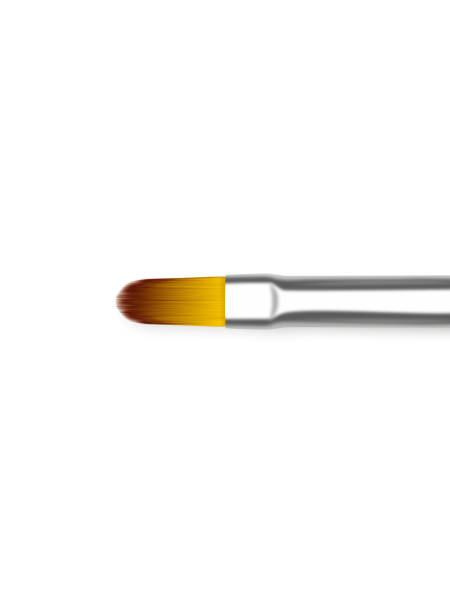 Купить маникюрную кисть для лепки и моделирования 6/1N-GG (серебряный дизайн)