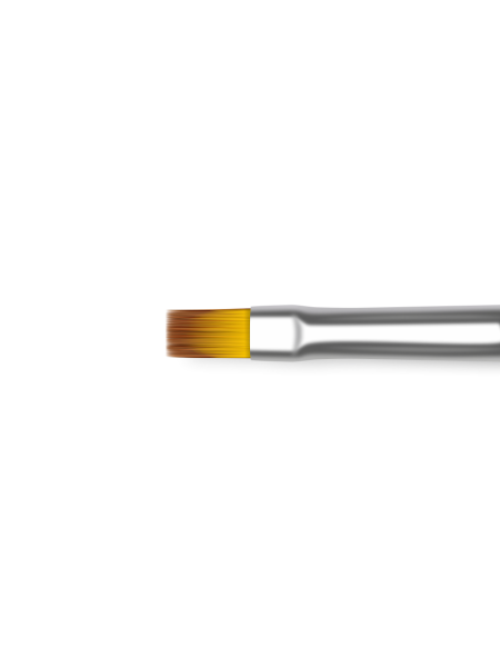 Купить маникюрную кисть для френча и росписи 4N-G/FR (серебряный дизайн)