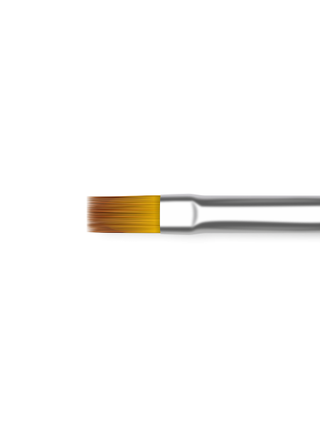 Купить маникюрную кисть для френча и росписи 6N-FR/G-D (серебряный дизайн)