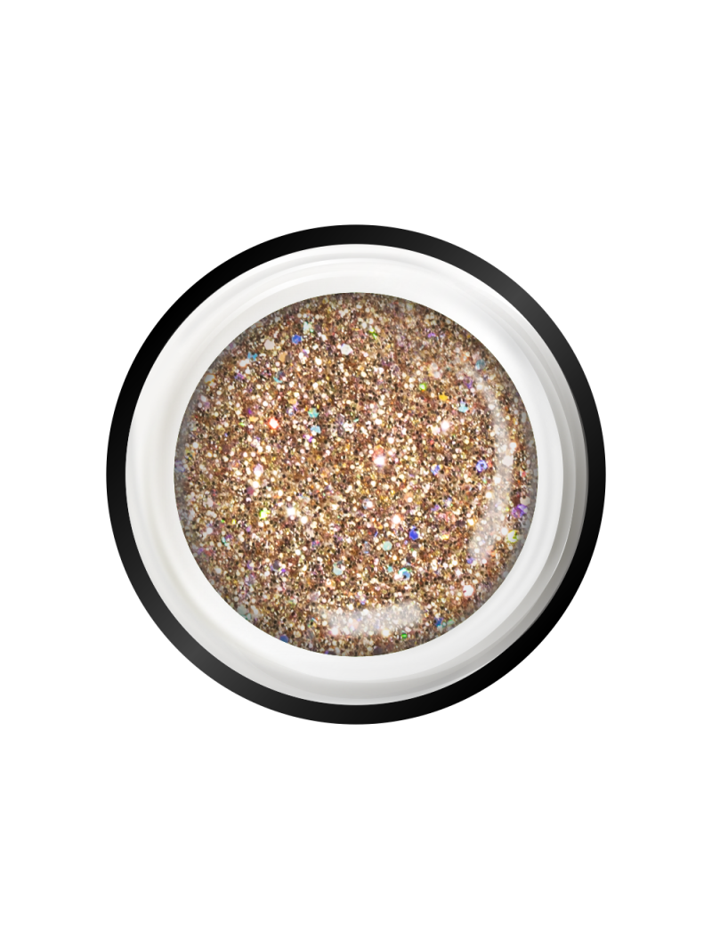 Купить гель-краску для ногтей с липким слоем GML-22 Titanium с эффектом металлик