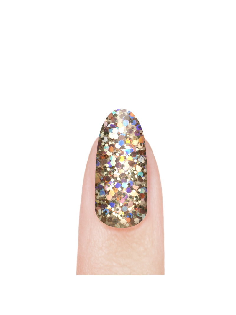 Купить гель-краску для ногтей с глиттером GB-02 Citrine Brilliance Nail Club