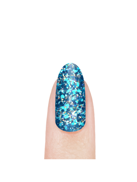 Купить гель-краску для ногтей с глиттером GB-10 Indian Sapphire Brilliance Nail Club