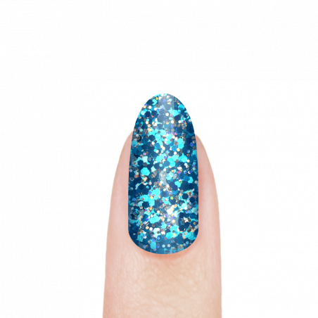 Гель-краска для ногтей с глиттером GB-10 Indian Sapphire