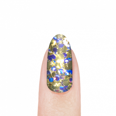 Гель-краска для ногтей с глиттером GB-24 Bismuth