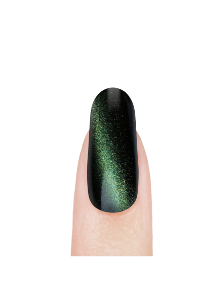 Купить магнитный пигмент для ногтей PM-06 Magnum Green с 3D эффектом