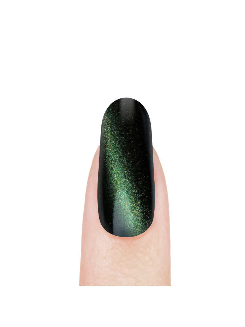 Купить магнитный пигмент для ногтей PM-06 Magnum Green с 3D эффектом