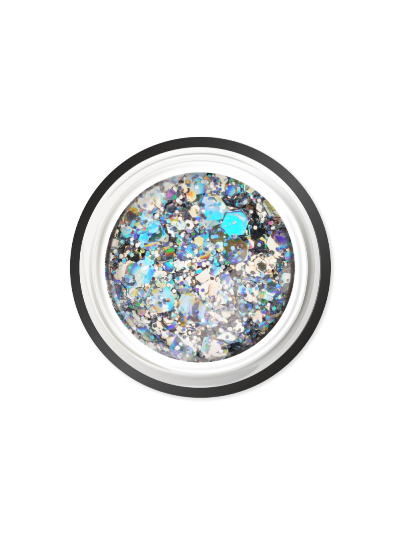 Купить гель-краску для ногтей с глиттером GJ-01 Celebration JEWERLY Nail Club