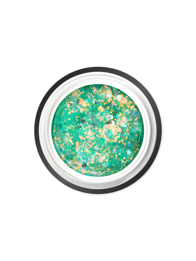 Купить гель-краску для ногтей с глиттером GJ-07 Seashells JEWERLY Nail Club