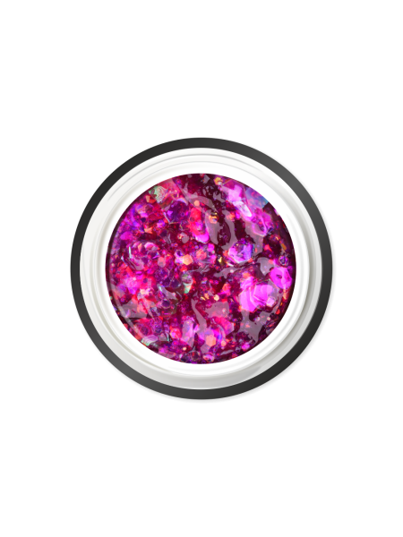 Купить гель-краску для ногтей с глиттером GJ-18 Pink Lady JEWERLY Nail Club