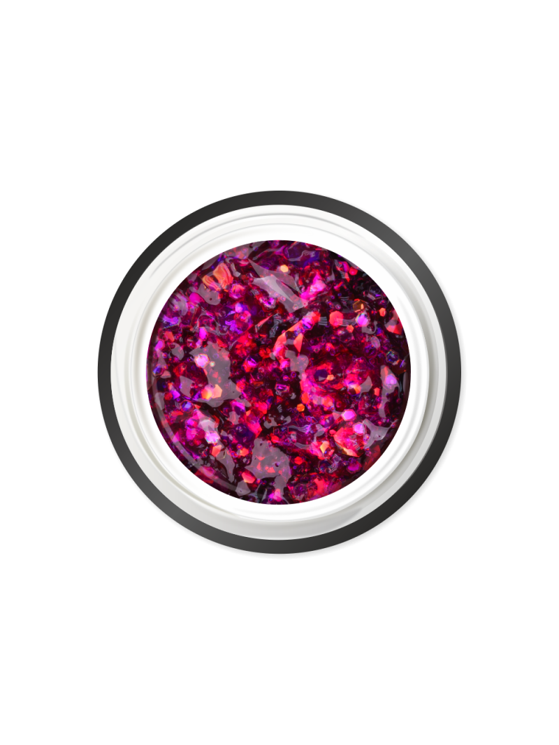 Купить гель-краску для ногтей с глиттером GJ-17 Meteorite JEWERLY Nail Club