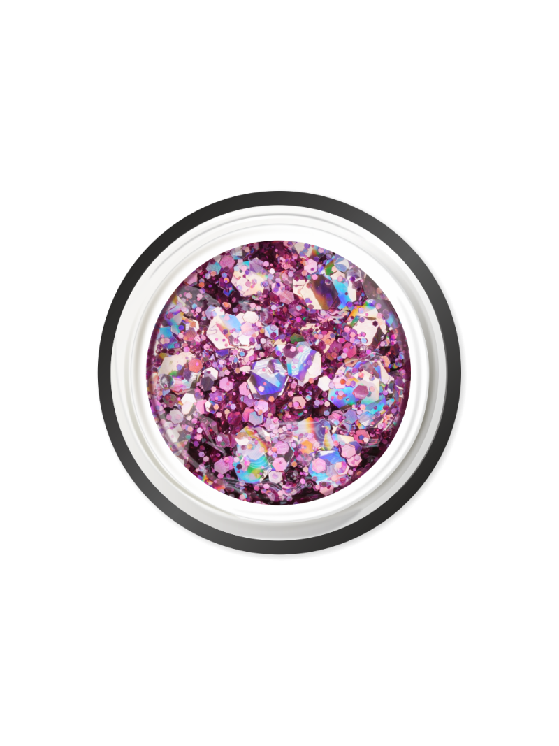 Купить гель-краску для ногтей с глиттером GJ-19 Rose Desert JEWERLY Nail Club