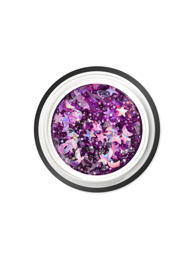 Купить гель-краску для ногтей с глиттером GJ-21 Starry Mix JEWERLY Nail Club