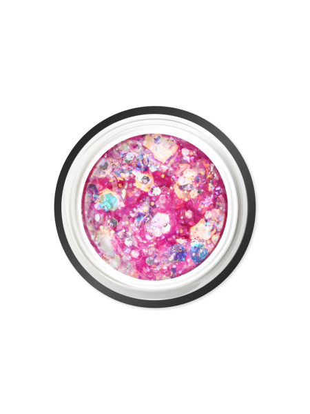 Купить гель-краску для ногтей с глиттером GJ-24 Barbie Girl JEWERLY Nail Club