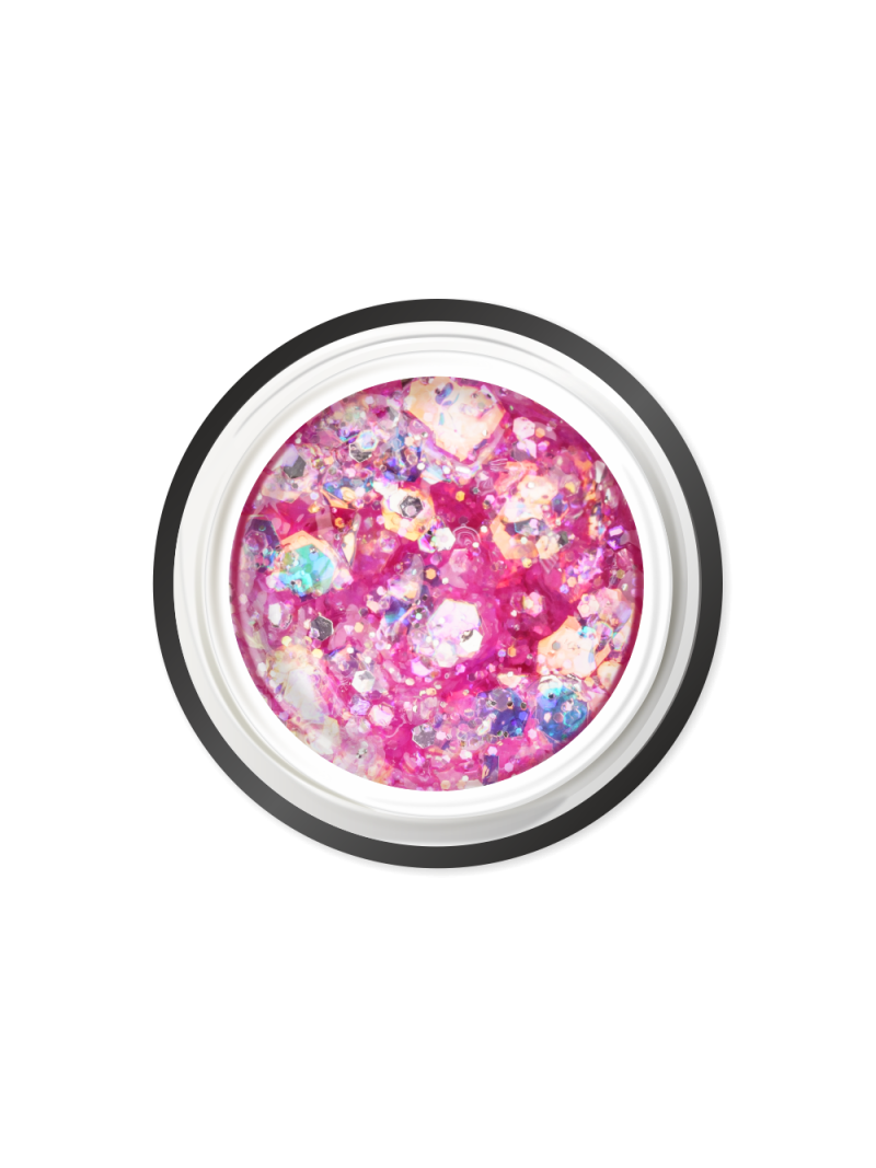 Купить гель-краску для ногтей с глиттером GJ-24 Barbie Girl JEWERLY Nail Club