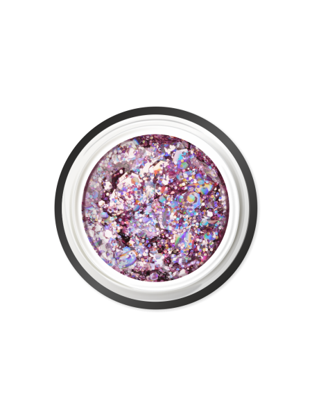 Купить гель-краску для ногтей с глиттером GJ-20 Lilac Stone JEWERLY Nail Club