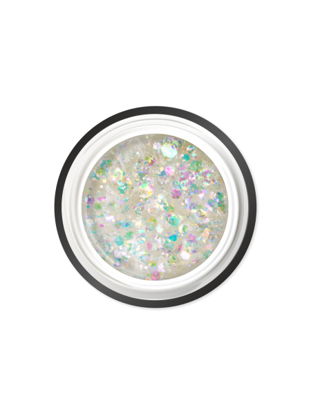 Купить гель-краску для ногтей с глиттером GC-01 White Opal CRYSTAL'S Nail Club