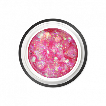 Гель-краска для ногтей с глиттером GC-02 Rose Pearl