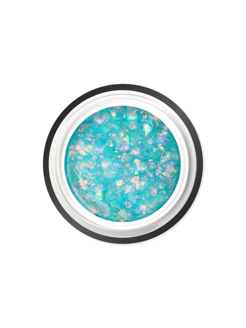 Купить гель-краску для ногтей с глиттером GC-03 Smoky Quartz CRYSTAL'S Nail Club