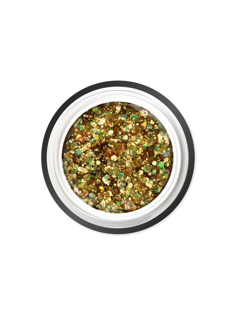 Купить гель-краску для ногтей с глиттером GC-11 Citrine Shine CRYSTAL'S Nail Club