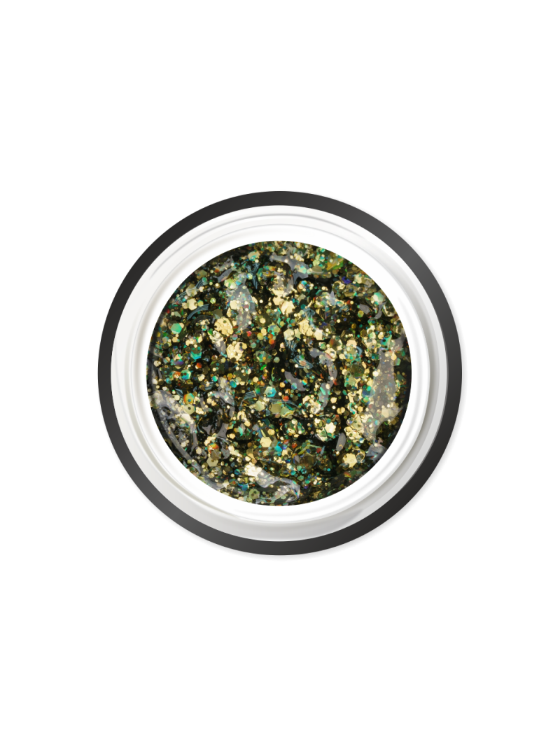 Купить гель-краску для ногтей с глиттером GC-12 Chrysolite Lustre CRYSTAL'S Nail Club