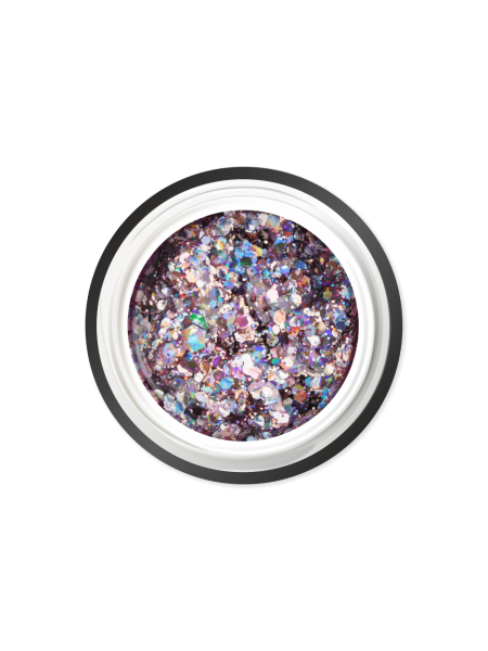 Купить гель-краску для ногтей с глиттером GC-16 Purpurite CRYSTAL'S Nail Club