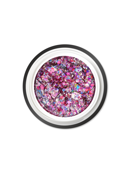 Купить гель-краску для ногтей с глиттером GC-18 Rainbow Pirite CRYSTAL'S Nail Club