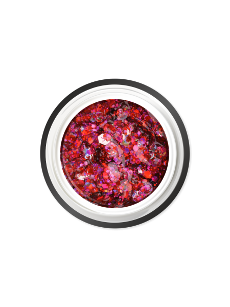 Купить гель-краску для ногтей с глиттером GC-20 Garnet Mix CRYSTAL'S Nail Club