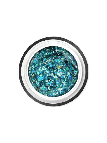 Купить гель-краску для ногтей с глиттером GC-24 Magic Lazurite CRYSTAL'S Nail Club