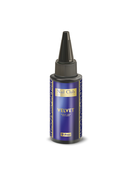 Купить матовый топ-гель для ногтей с липким слоем VELVET Nail Club