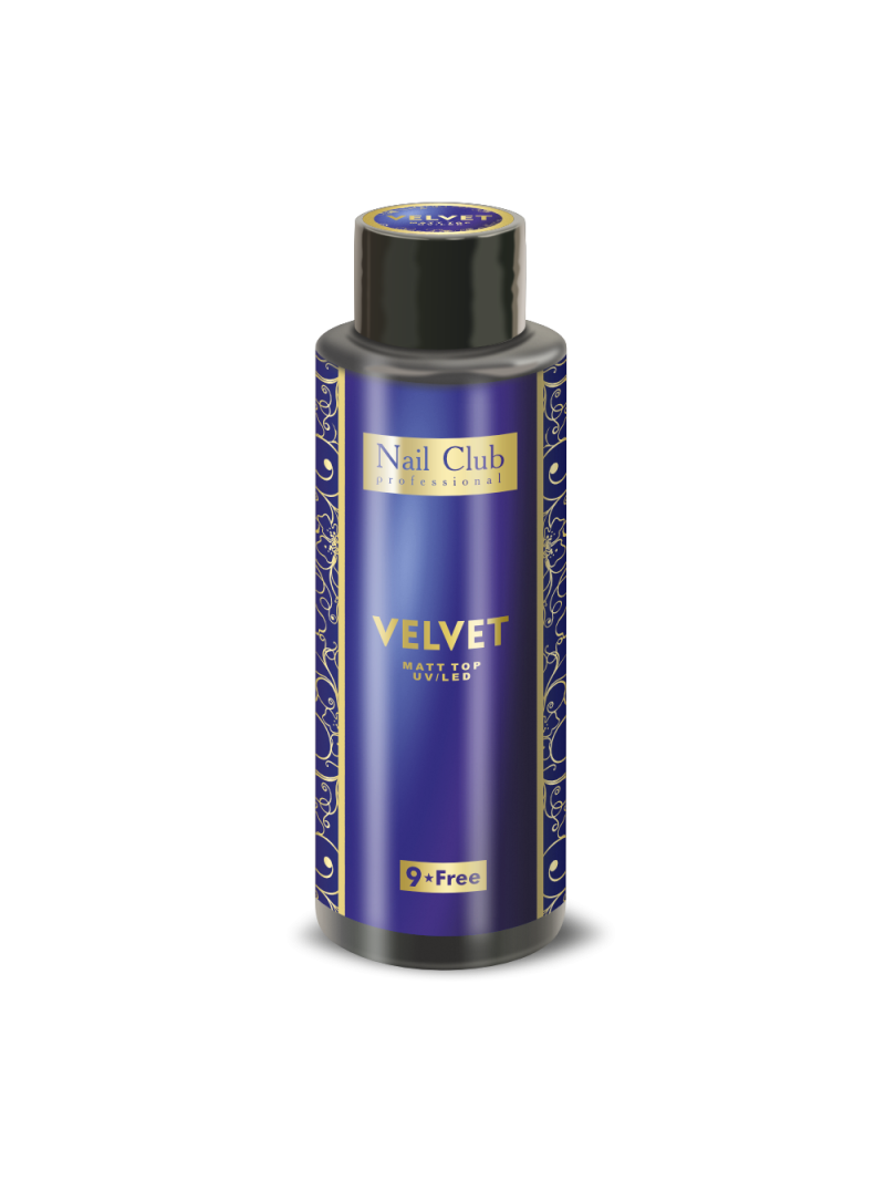 Купить матовый топ-гель для ногтей с липким слоем VELVET Nail Club