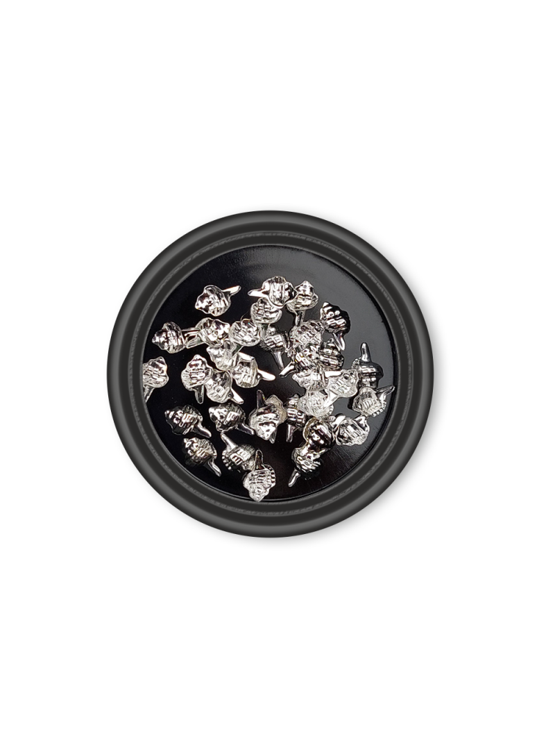 Купить декор фигурный из металла 024J размер 3,5х6 мм, 35 шт в уп с доставкой по всей России