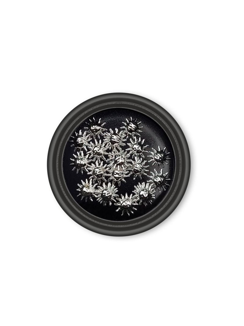 Декор фигурный из металла Art. 034J, D 5,5 мм, 25 шт