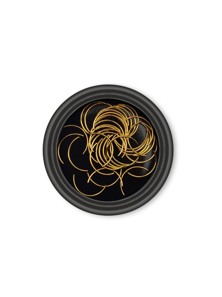 Декор фигурный из металла 043J размер 0,5х10 мм, 40 шт в уп