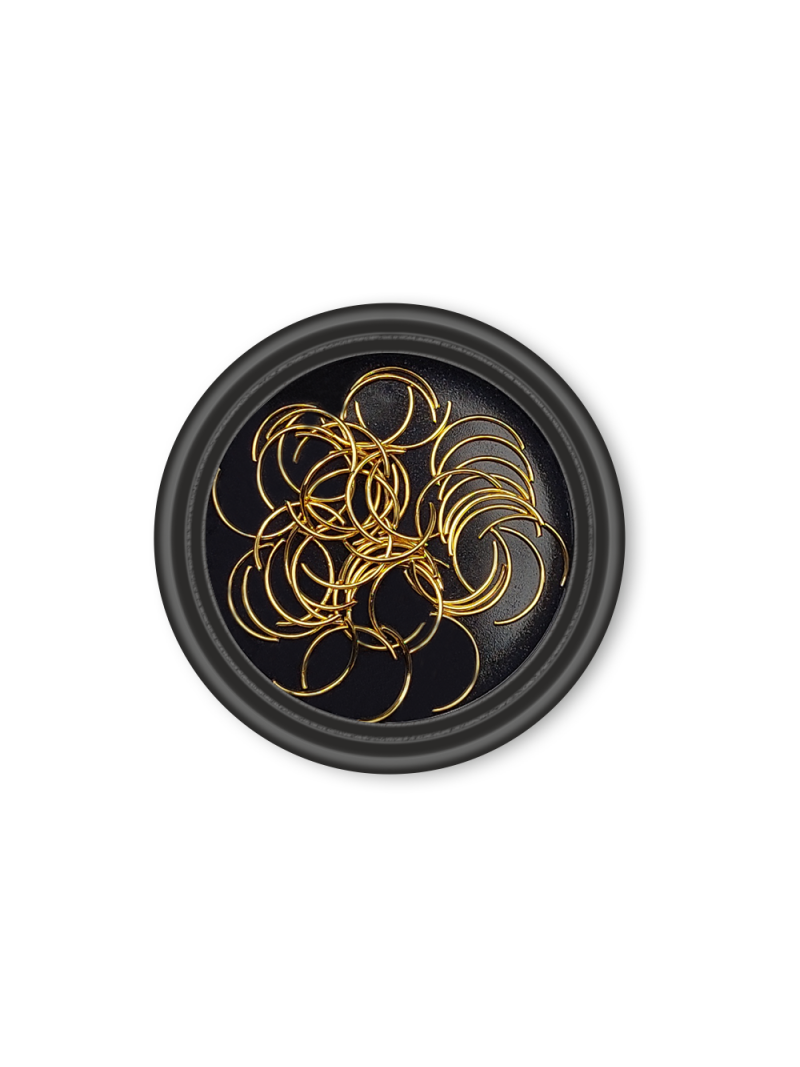 Декор фигурный из металла 045J размер 0,5х8 мм, 50 шт в уп