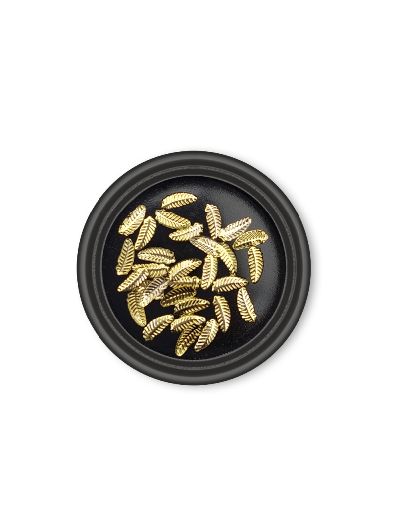 Декор фигурный из металла 047J размер 2,5х6 мм, 30 шт в уп