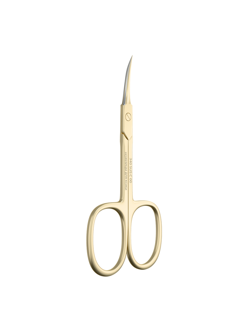 Маникюрные ножницы для кожи с изгибом 340 SUS C0