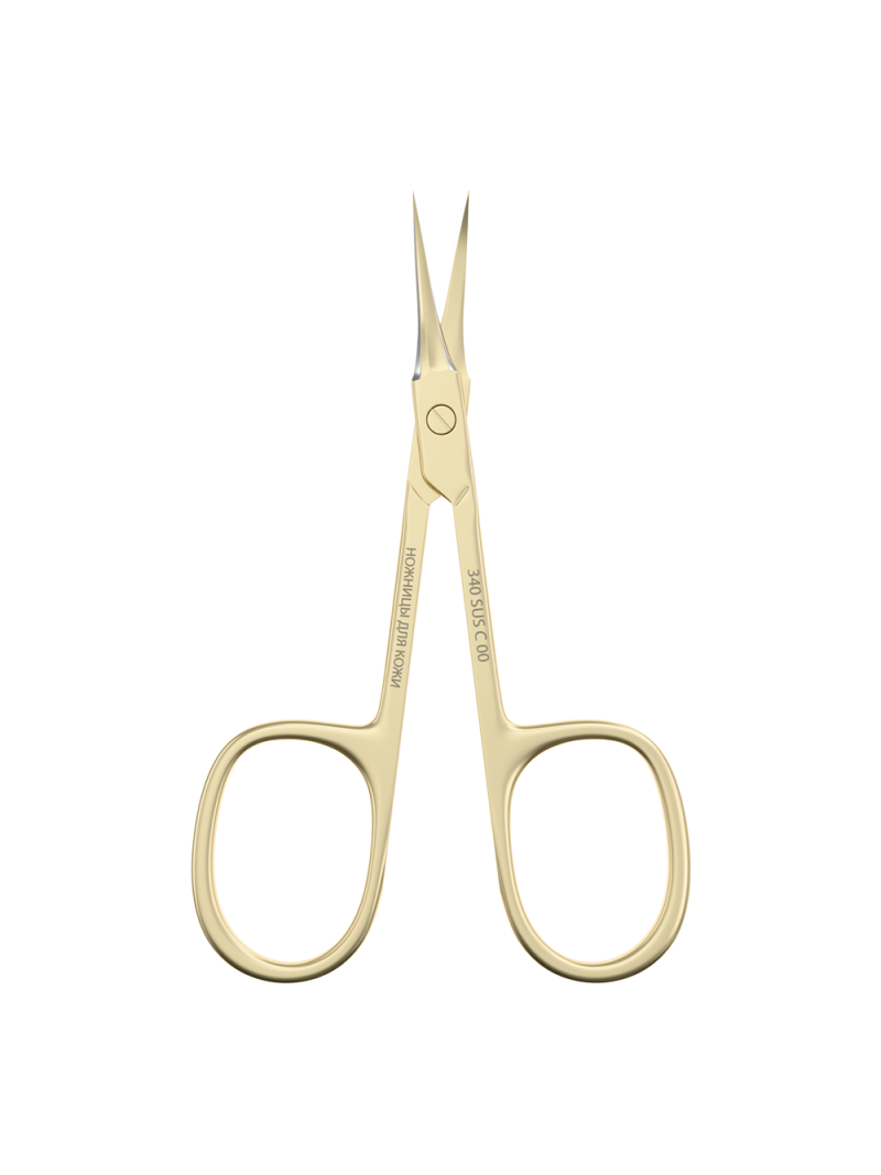 Маникюрные ножницы для кожи с изгибом 340 SUS C0