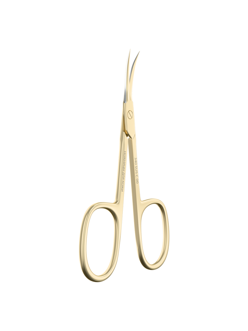 Маникюрные ножницы для кожи с изгибом 340 SUS C0