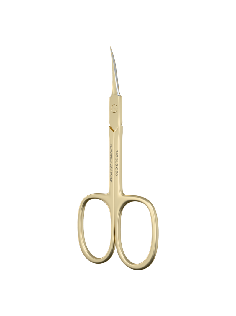 Маникюрные ножницы для кожи с изгибом 340 SUS C0