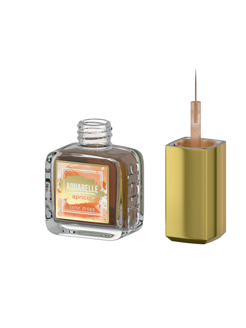 Акварельные капли для дизайна абрикосовый цвет AQ-03 Apricot