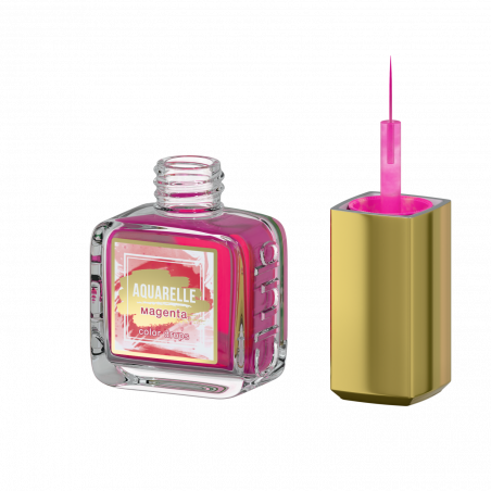 Акварельные капли для дизайна ногтей маджента AQ-07 Magenta