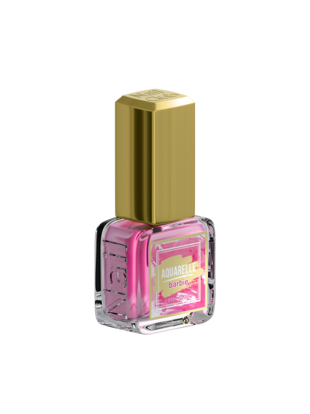 Ярко розовые акварельные капли для дизайна AQ-09 Barbie