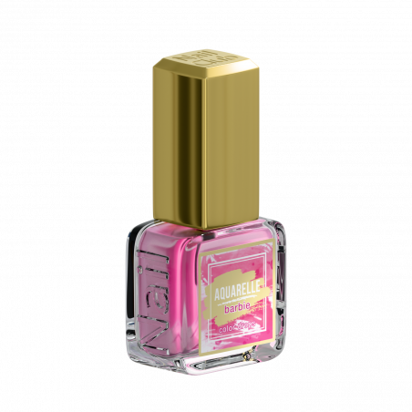 Ярко розовые акварельные капли для дизайна AQ-09 Barbie