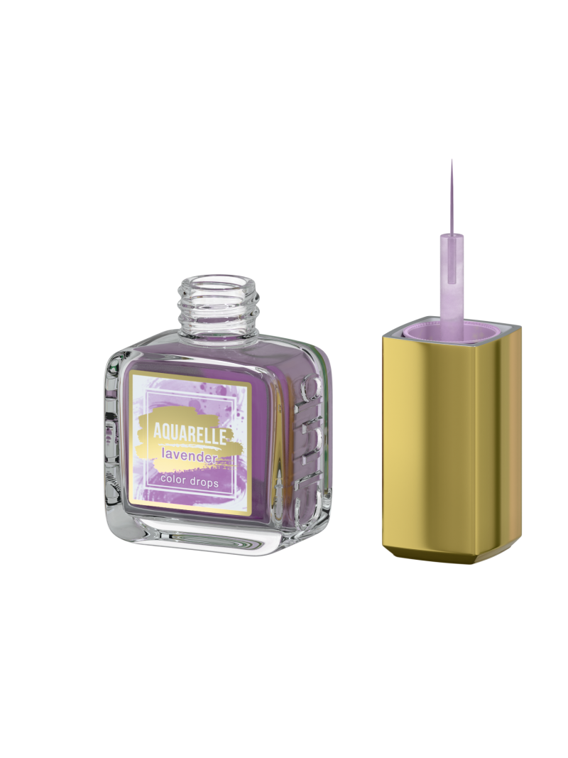 Лавандовые акварельные капли для дизайна AQ-11 Lavender