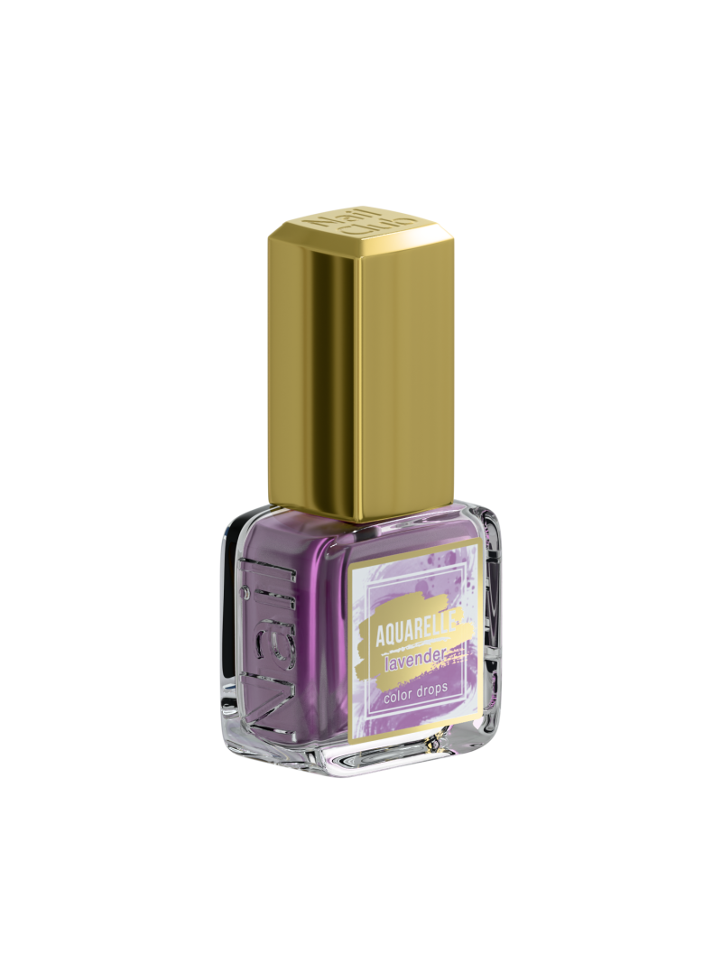 Лавандовые акварельные капли для дизайна AQ-11 Lavender