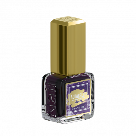 Тёмно фиолетовые акварельные капли для дизайна AQ-12 Violet