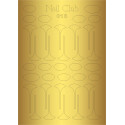 Металлизированный стикер для дизайна ногтей GOLDEN 013