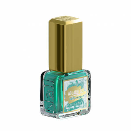 Бирюзовые акварельные капли для дизайна AQ-18 Turquoise