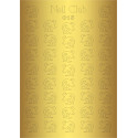 Металлизированный стикер для дизайна ногтей GOLDEN 015