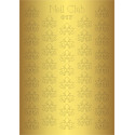 Металлизированный стикер для дизайна ногтей GOLDEN 017